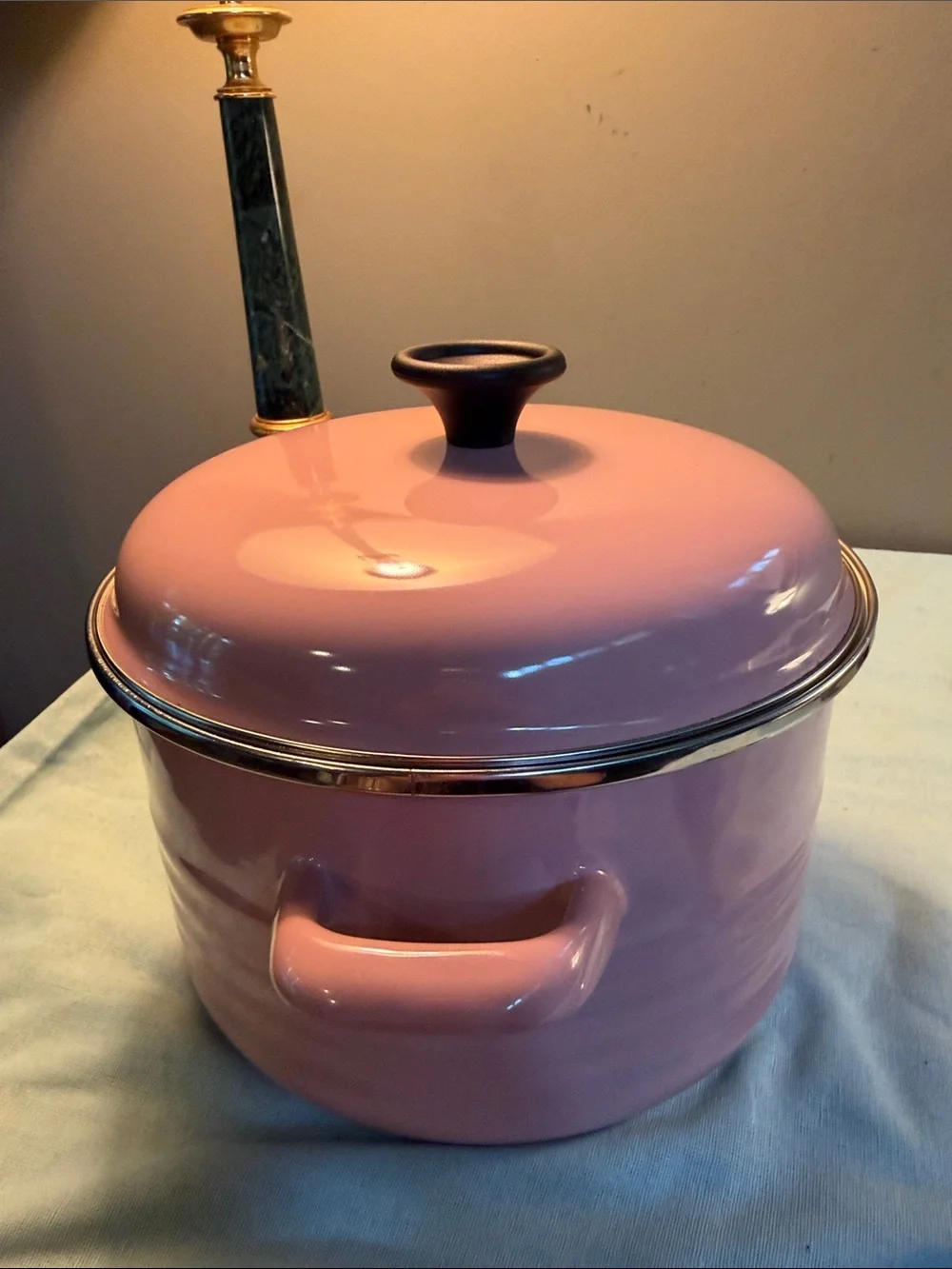 ATELIER CHEFS Pink Enamel Covered Dutch Oven - Classic Cookware